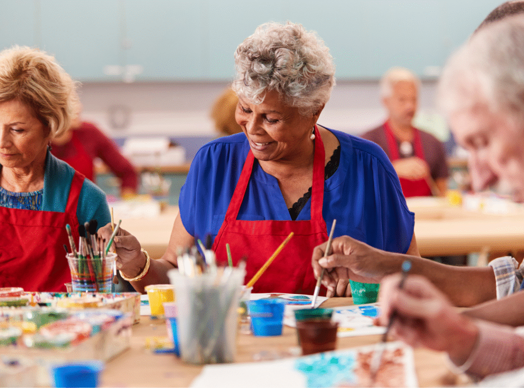 senior art classes near me